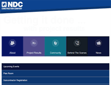 Tablet Screenshot of ndcconstruction.com